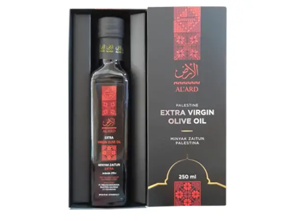 minyak zaitun HNI Al-Ard Palestine Extra Virgin Olive Oil