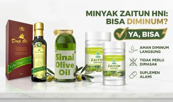 minyak zaitun HNI bisa diminum