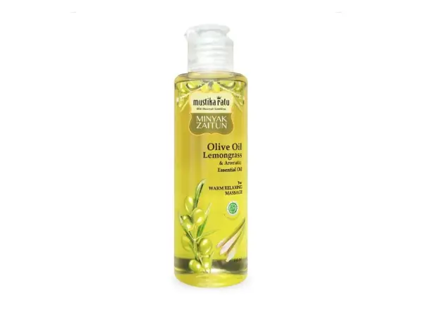 minyak zaitun untuk wajah Mustika Ratu Olive Oil Lemongrass & Aromatic Essential Oil