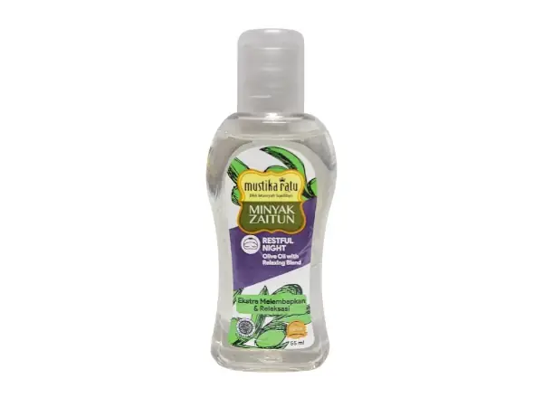 minyak zaitun untuk wajah Mustika Ratu Restful Night Olive Oil