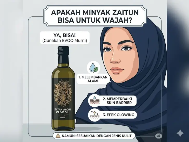 apakah minyak zaitun bisa untuk wajah