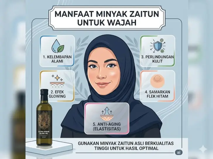 manfaat minyak zaitun untuk wajah